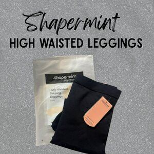 BRAND NEW Shapermint High Waisted Shaping Leggings size Large Black